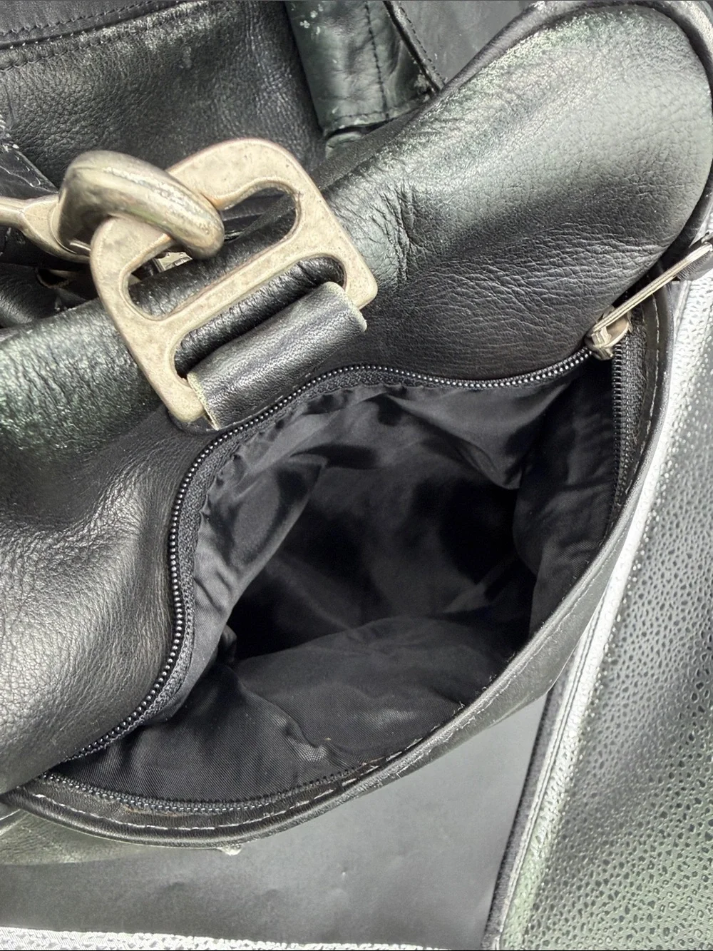 Latico Black Leather Weekender Bag - Men's Travel Duffel